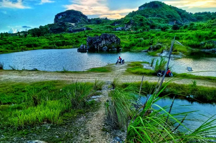 Beko Lake, a Former Mine That is Now an Exotic Lake in Tegal